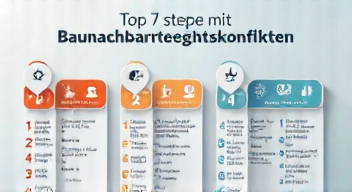 Das sind die Top 7 Schritte beim Umgang mit Baunachbarrechtskonflikten